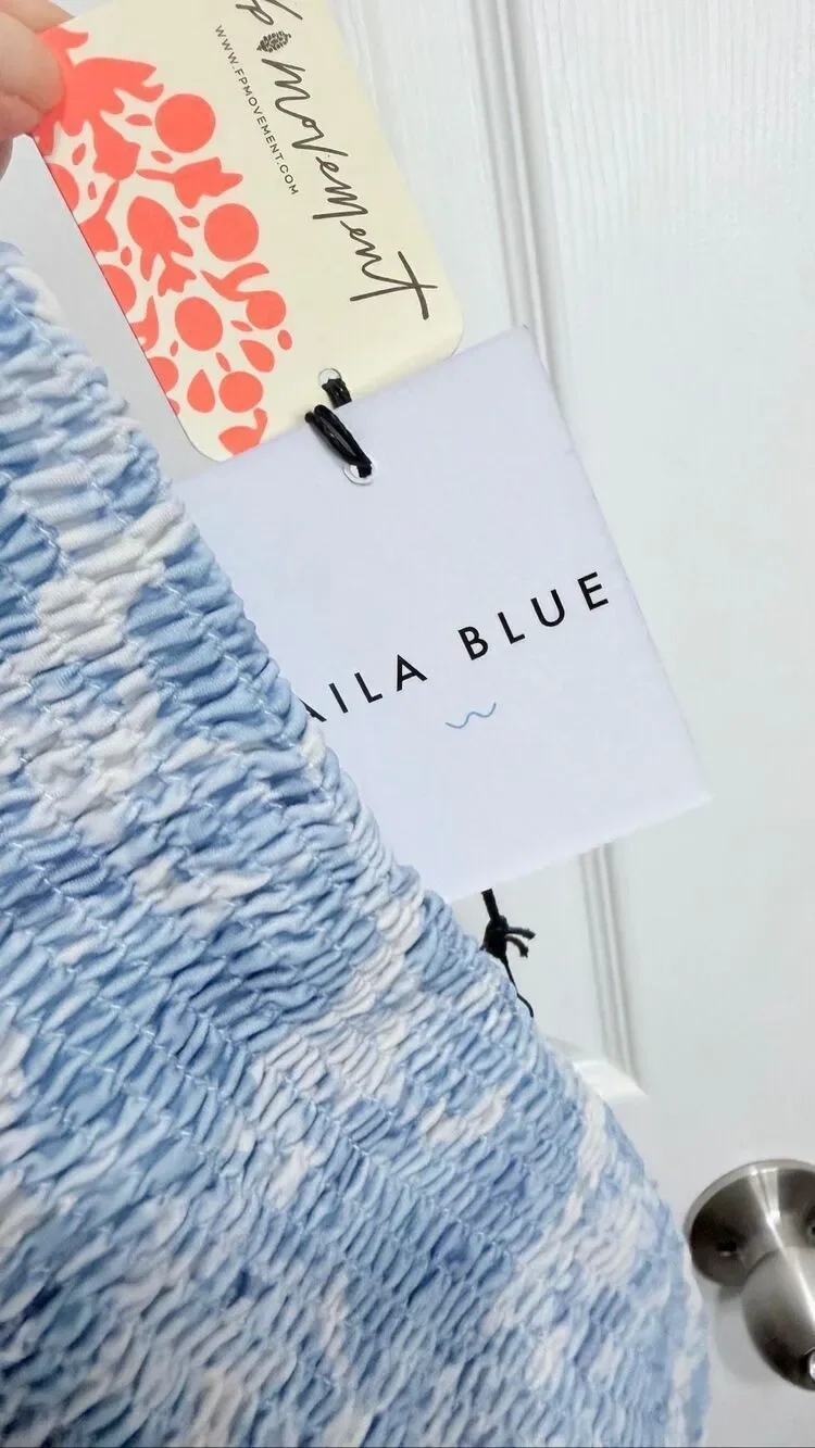 Aila blue bambi swim bottom Large